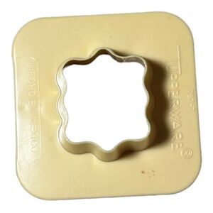 Tupperware Vintage 797-7 Appetizer Cheese Cookie Canape Cutter 2 Sides Ivory